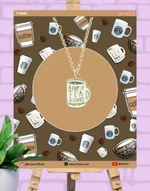 Cup Of Tea Charm Pendant Chain