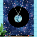 Glow In The Dark Moon Charm Pendant Chain – Glowing Moon Necklace