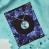 Glow In The Dark Moon Charm Pendant Chain - Glowing Moon Necklace