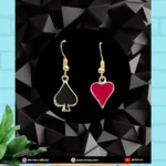 Spades and Heart Mismatched Earrings